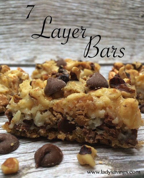 7 layer bars - a must-have for Christmas! These bars are quick and easy to make!