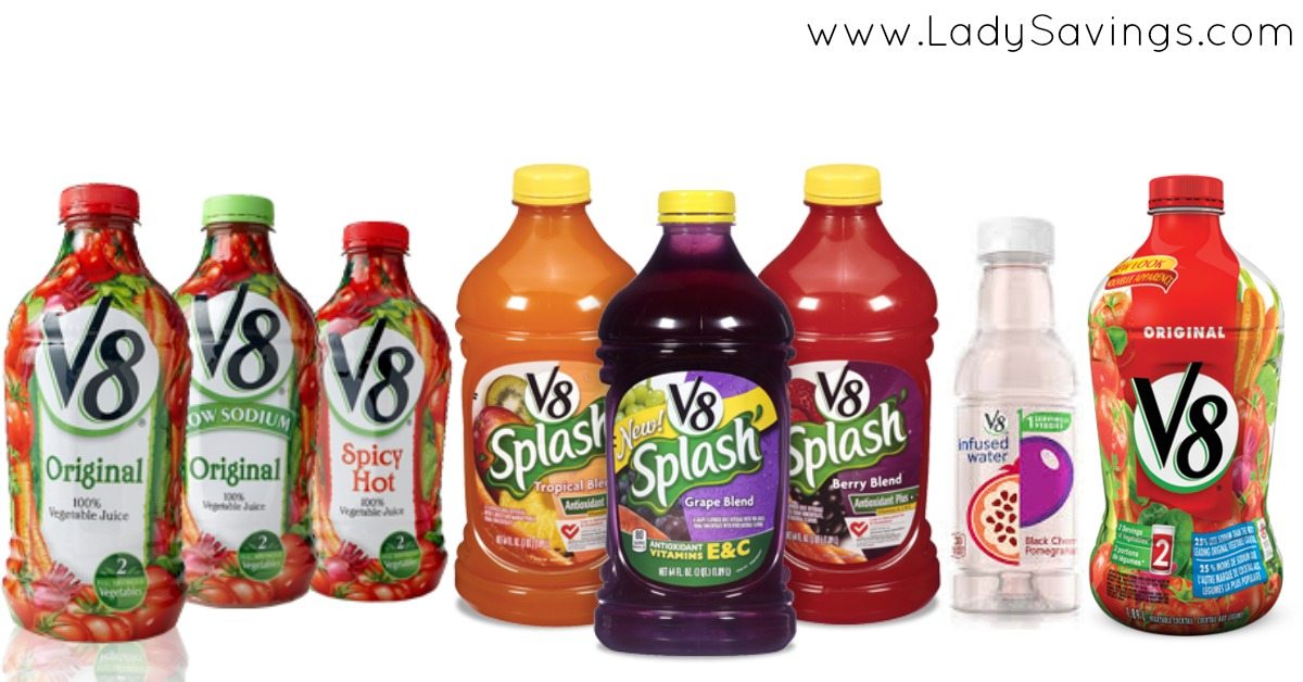 V8 insert and printable Coupons