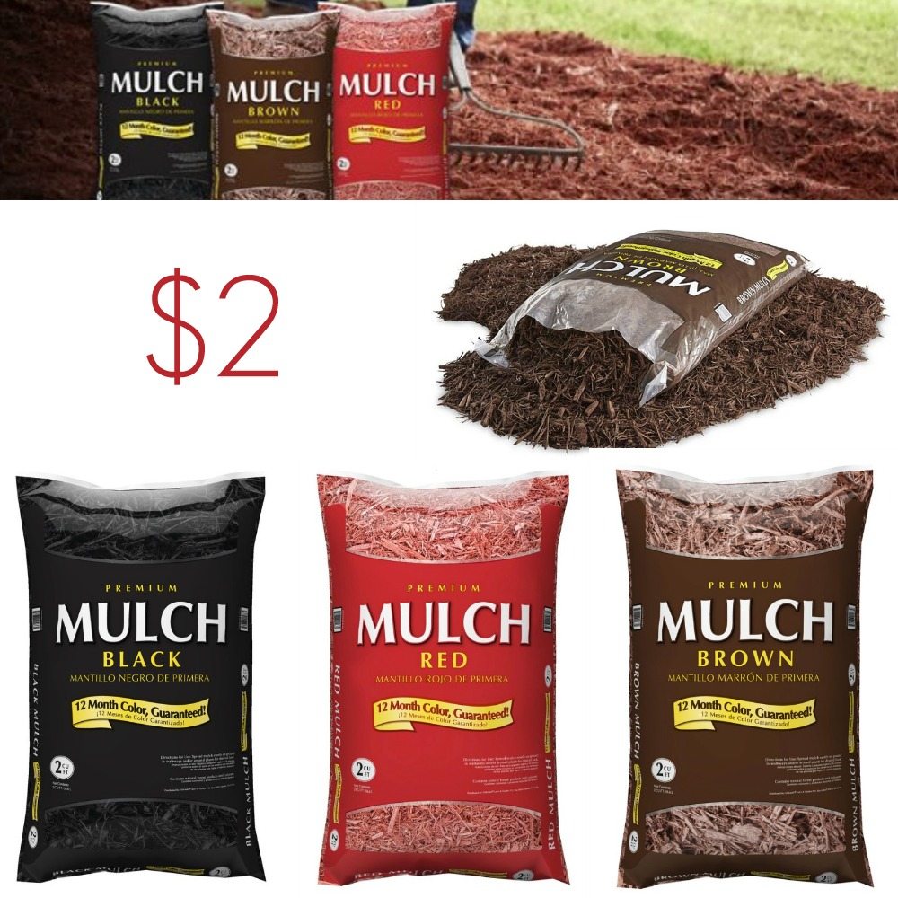 Premium Mulch ONLY $2 per bag at Lowe’s!!