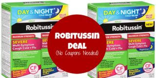 robitussin deal - no robitussin coupons needed