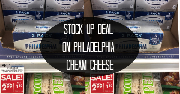 Stock Up Deal On Philadelphia Cream Cheese Blocks at Giant Eagle