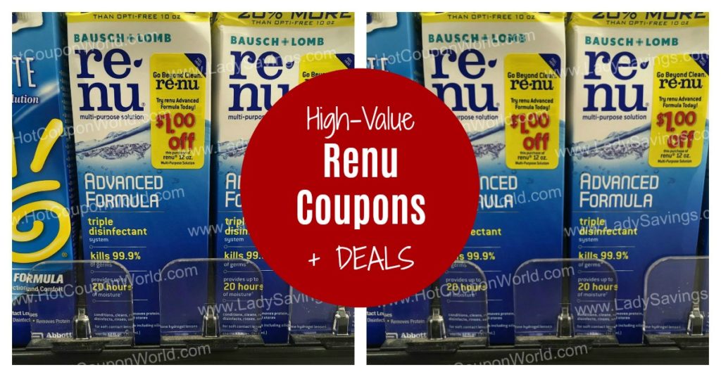renu coupon deal at Walgreens Target Walmart