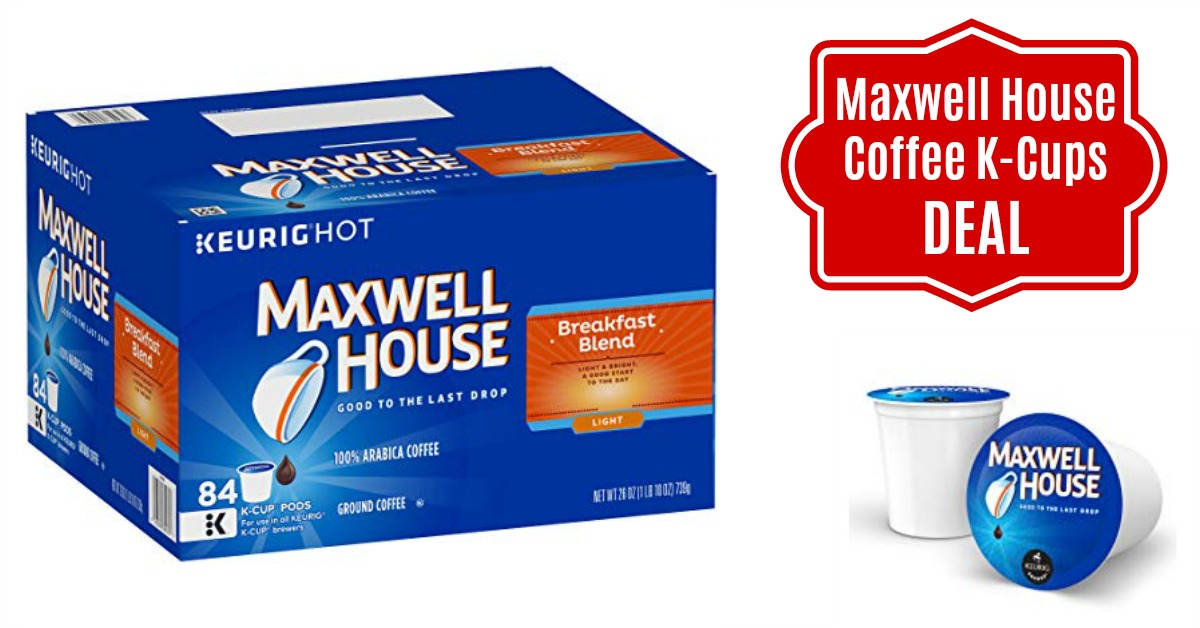 Maxwell House Coupons: Breakfast Blend Coffee, K-CUPs Deal on Amazon