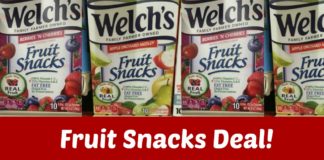 welchs fruit snacks coupon deal