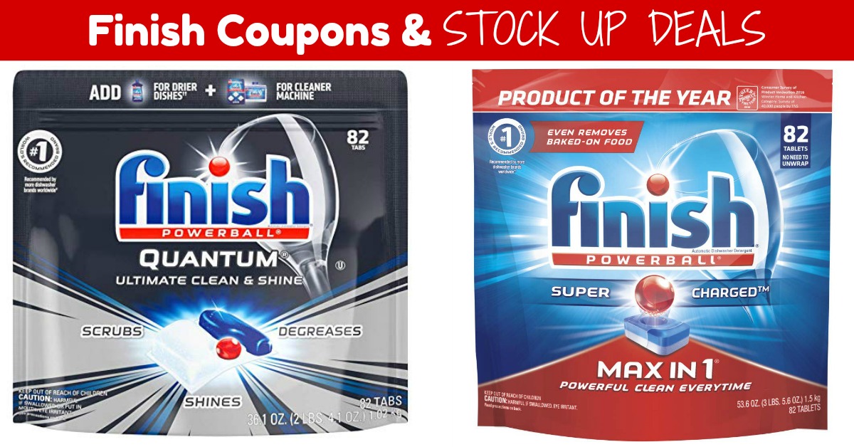 Finish® Coupons September 2019 Finish Dishwasher Detergent Coupons