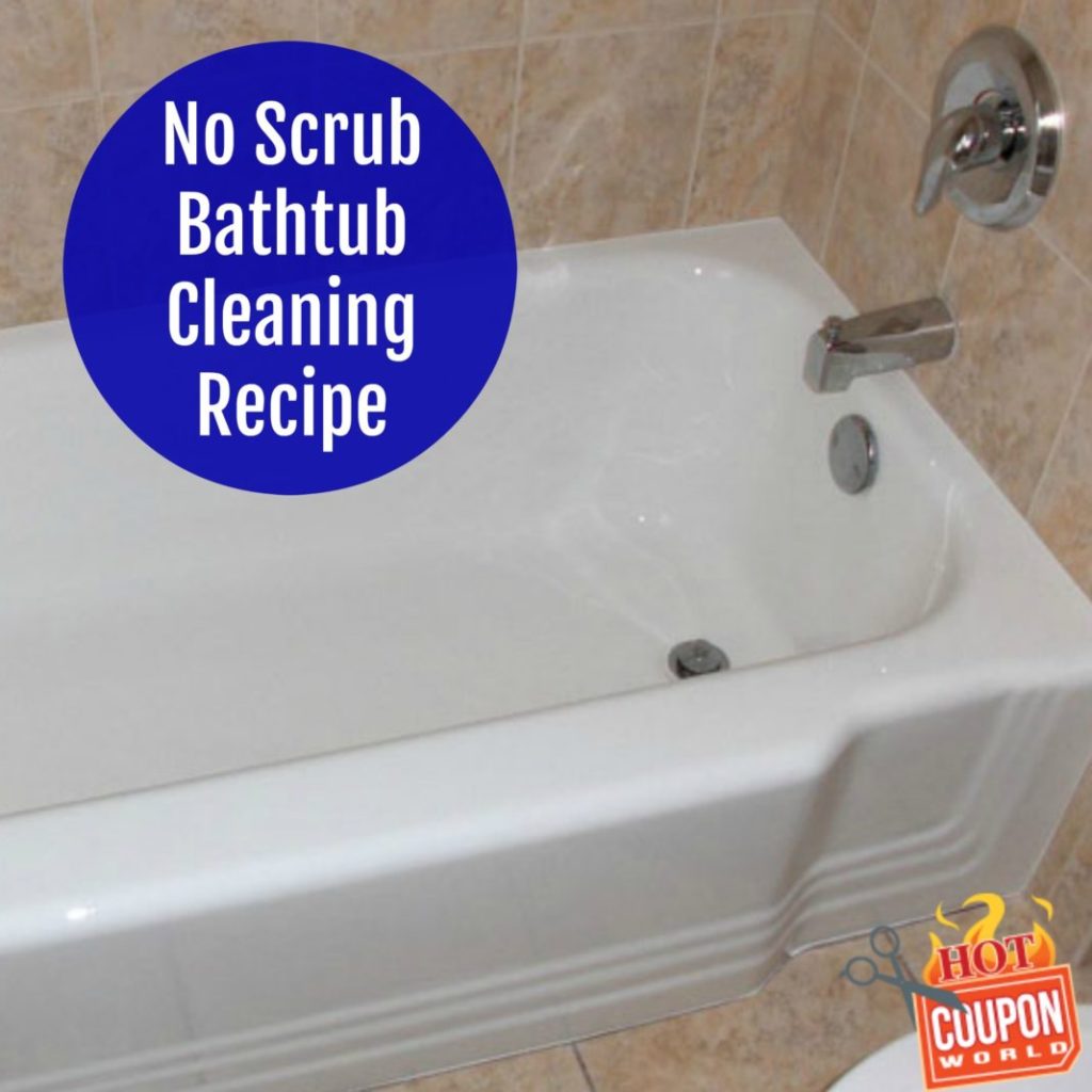 bathtub cleaning recipe with blue dawn