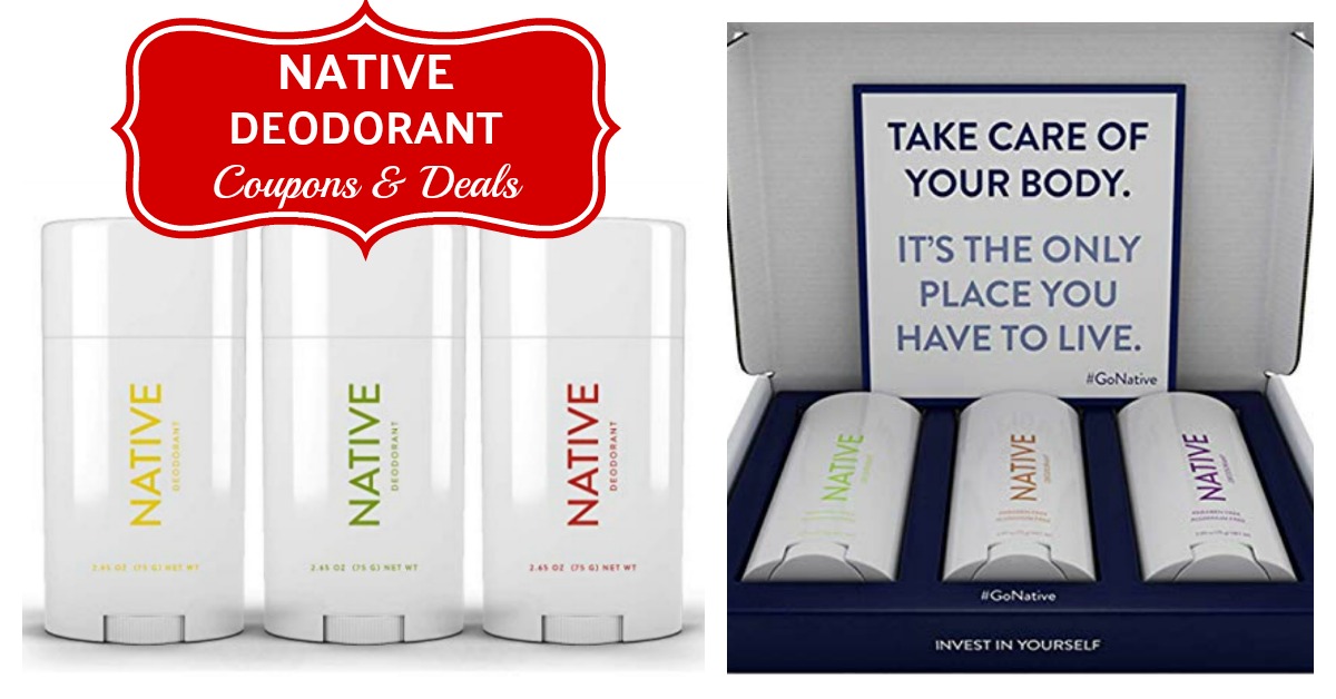Native Deodorant Coupons (Natural Deodorant) Deals at Amazon!