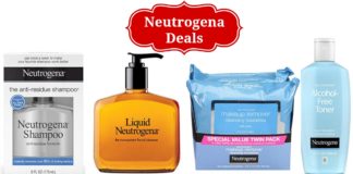 Neutrogena coupons on Amazon