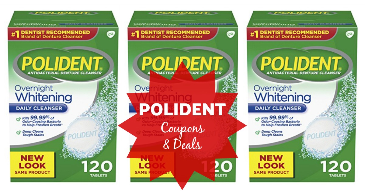 Polident Coupons (Denture Cleansers) & Easy Deals (on Amazon)!