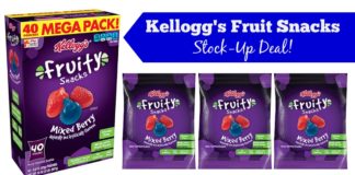 Kelloggs coupons fruit snacks deal on Amazon