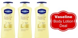 vaseline body lotion coupon and deal