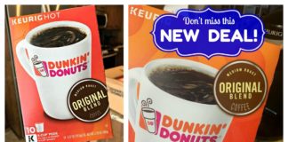 Amazon K-Cups dunkin donuts coffee coupon deal