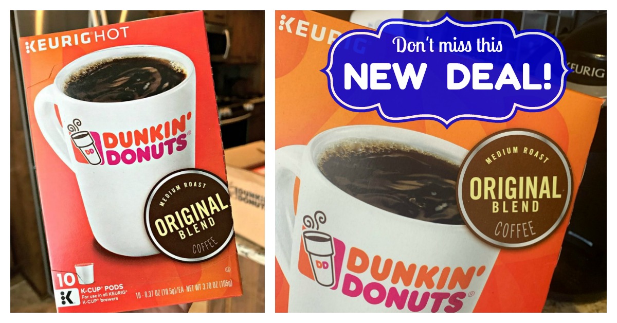 Amazon K-Cups dunkin donuts coffee coupon deal