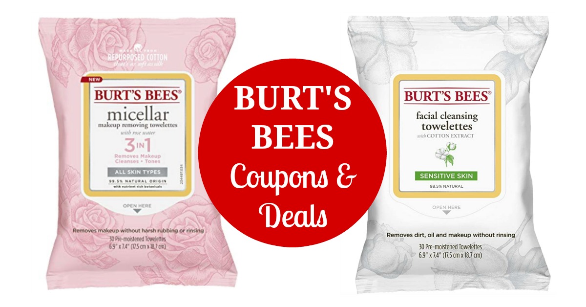 Burt’s Bees Coupons & Deals (Burt’s Bees Face Wipes on Sale!)