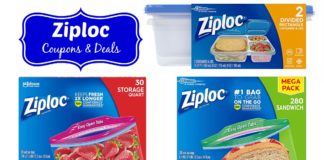 ziploc coupons deals on Amazon
