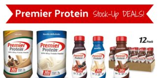 premier protein coupons deals on Amazon powder shakes