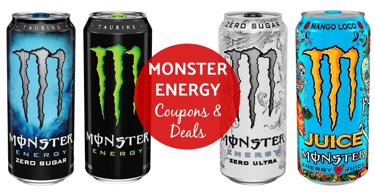 Monster Energy Coupons & Monster Energy Drinks Deals (on Amazon!)