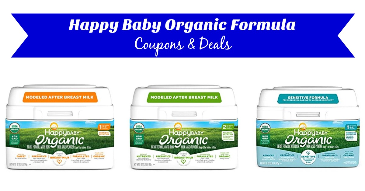 Happy Baby Coupons & Stock-Up Organic Formula Deals (on Amazon!)