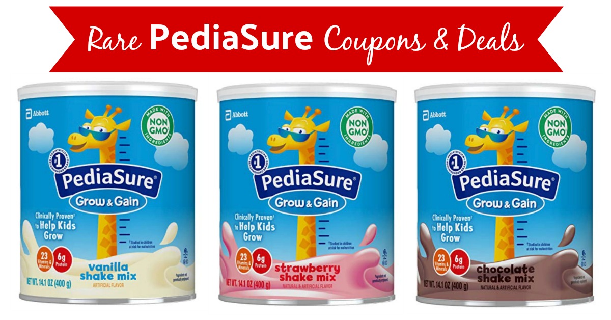 Pediasure Coupons & PediaSure Grow & Gain Nutritional Shakes for Kids Deal