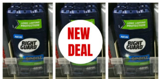 Right Guard Sport Deodorant Coupons deal