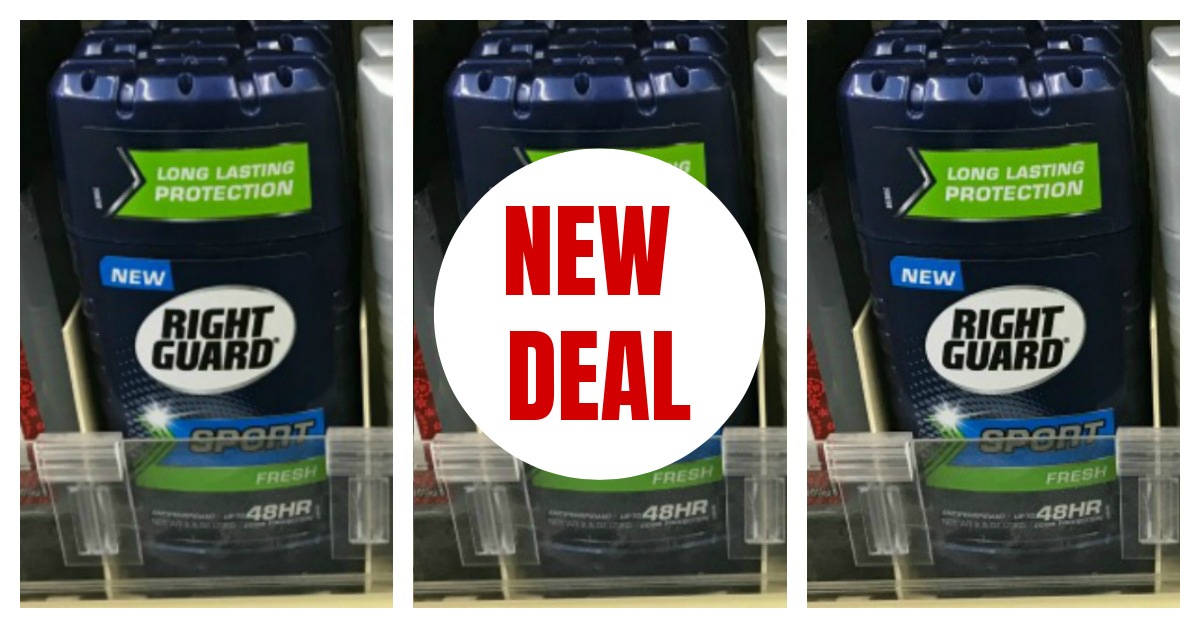 Right Guard Sport Deodorant Coupons deal