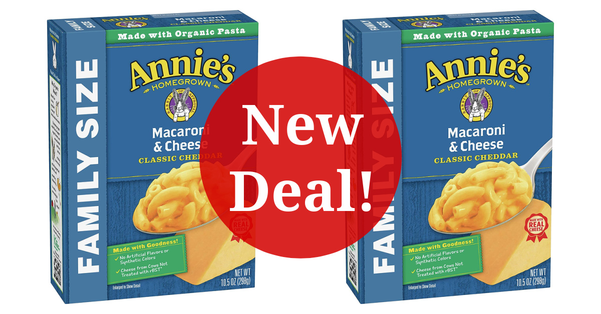 Annie’s Coupons & Deals (Easy Annie’s Mac & Cheese Deals!)
