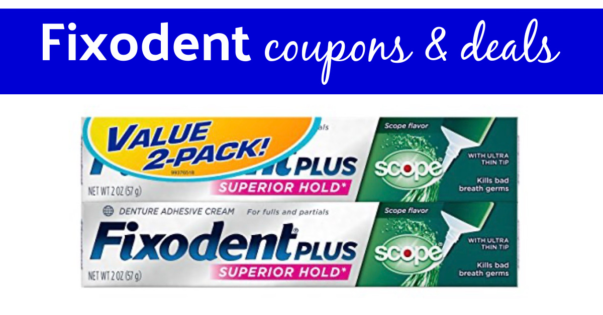Fixodent Coupons & New Deal!
