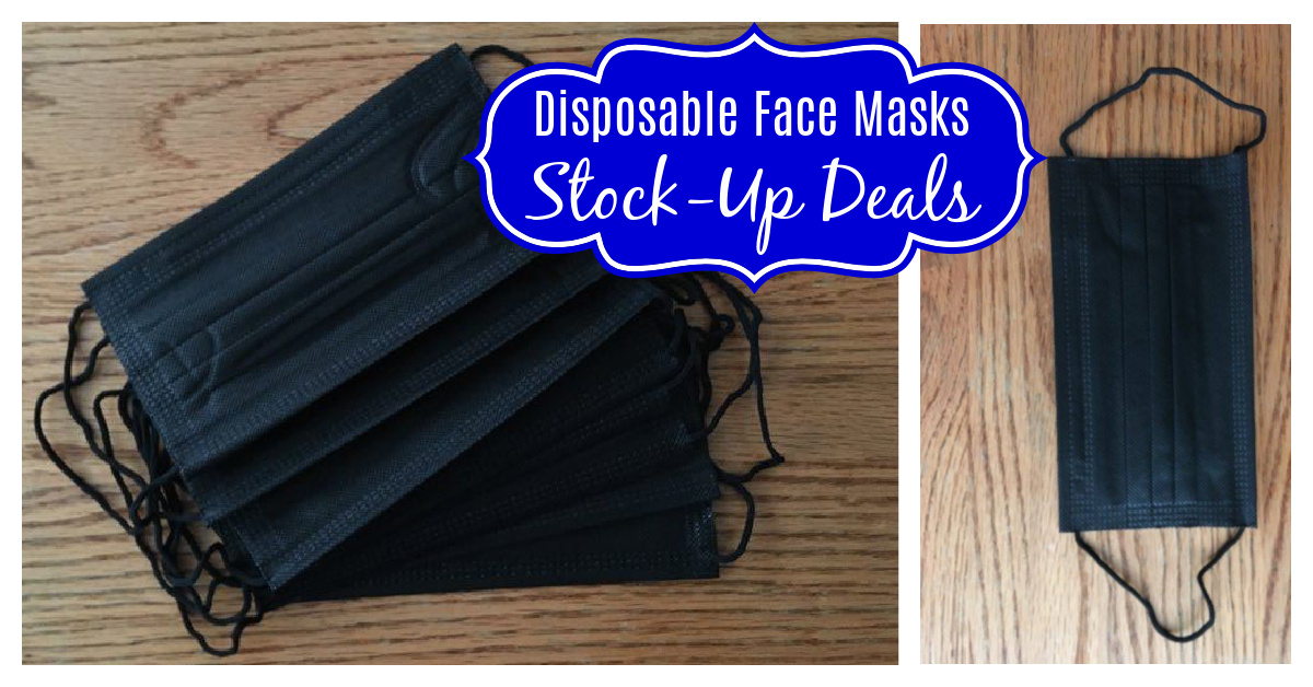 Stock up on Disposable Face Masks! (CRAZY Deals on Black Masks on Amazon!)