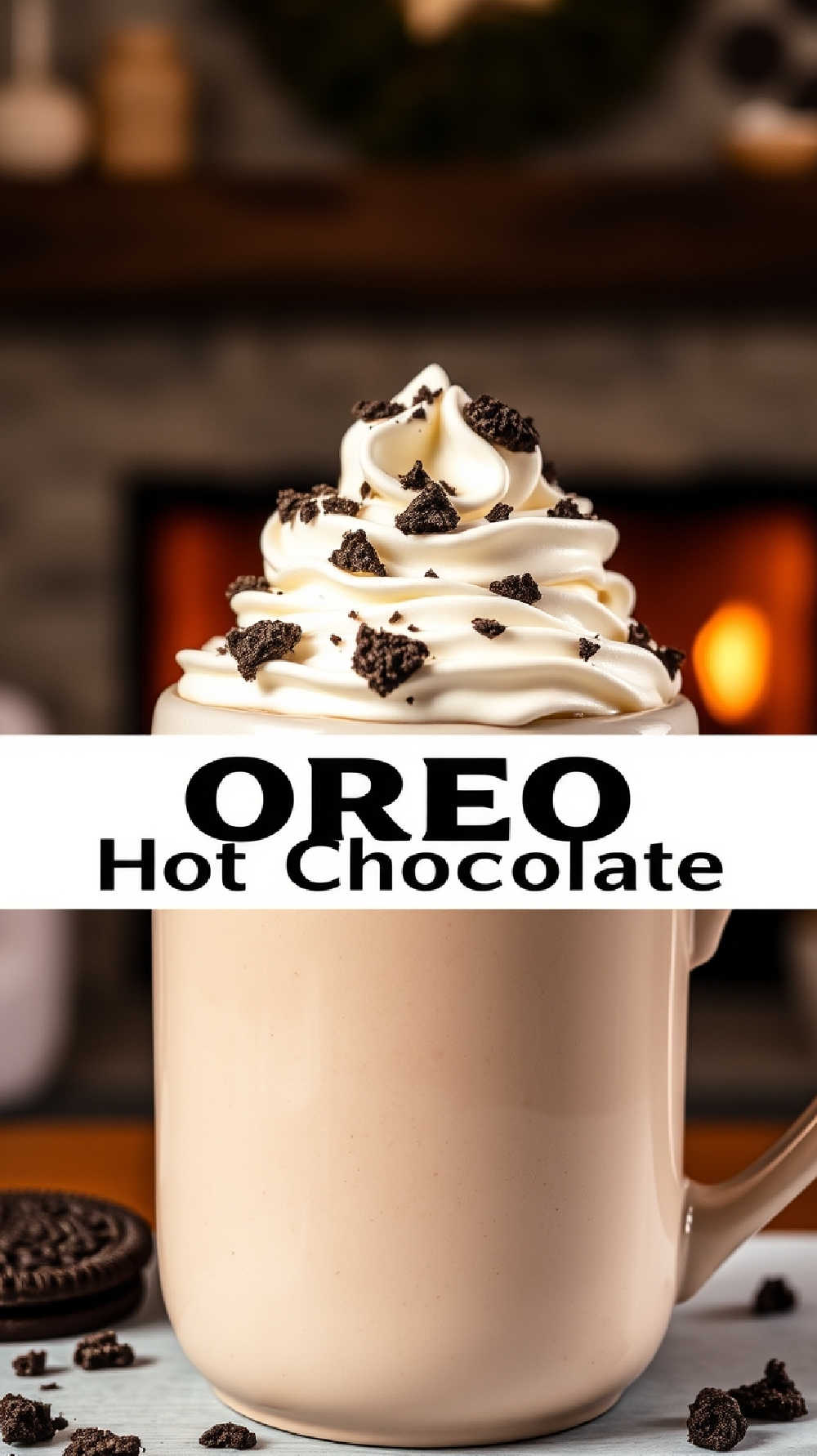 white chocolate oreo hot chocolate recipe
