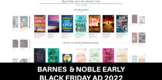 Barnes & Noble black friday 2022 ad
