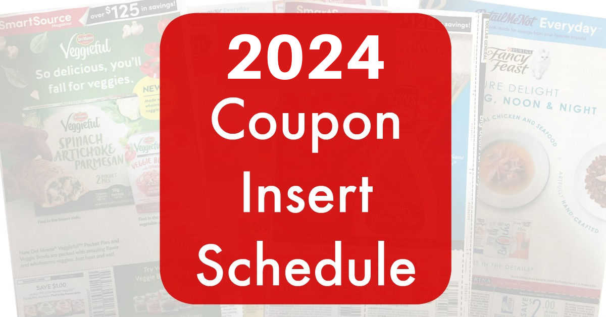2024 Coupon Insert Schedule