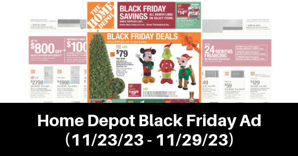 Home Depot Black Friday Ad 2024