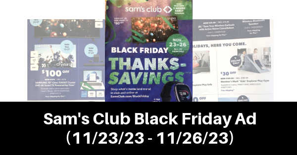 Sam’s Club Black Friday Ad 2024
