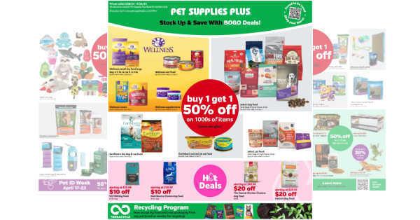 Pet Supplies Plus Ad (3/28/24 – 4/24/24) Preview