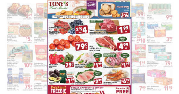 Tony's Ad (2/28/24 – 3/5/24) Tony’s Fresh Market Weekly Ad