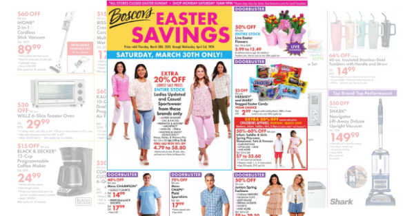 Boscov's Weekly Ad (3/28/24 - 4/3/24) Sales Preview!