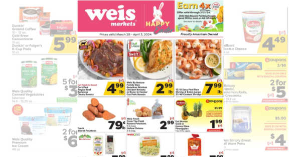 Weis Weekly Ad (3/28/24 - 4/3/24) Markets Circular