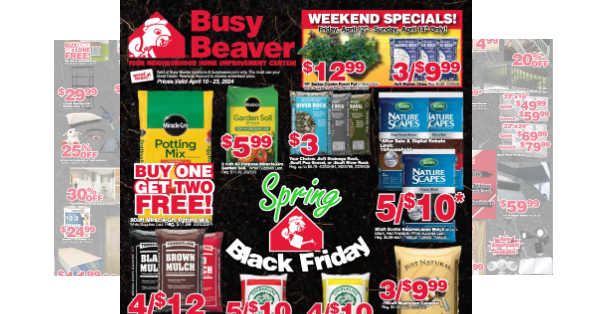 Busy Beaver Ad (4/10/24 – 4/23/24) Preview!
