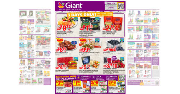 Giant Weekly Ad (4/19/24 – 4/25/24) Ad Preview