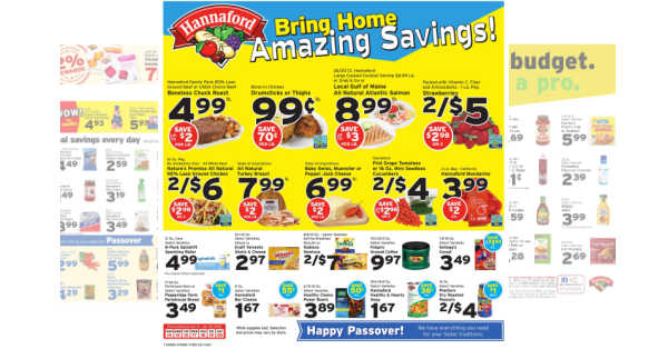 Hannaford Weekly Flyer (4/21/24 – 4/27/24) Ad Preview