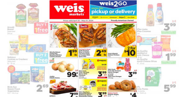 Weis Weekly Ad (4/25/24 – 5/1/24) Markets Circular