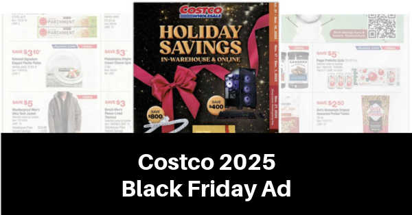 Costco Black Friday ad 2025