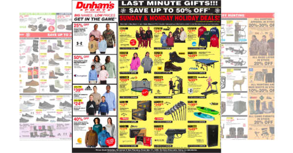 Dunham's Weekly Ad (12/6/25 - 12/11/25)