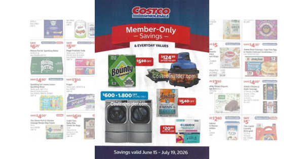 Costco Member-Only Savings Ad (6/15/26 – 7/19/26) - June/July 2026!