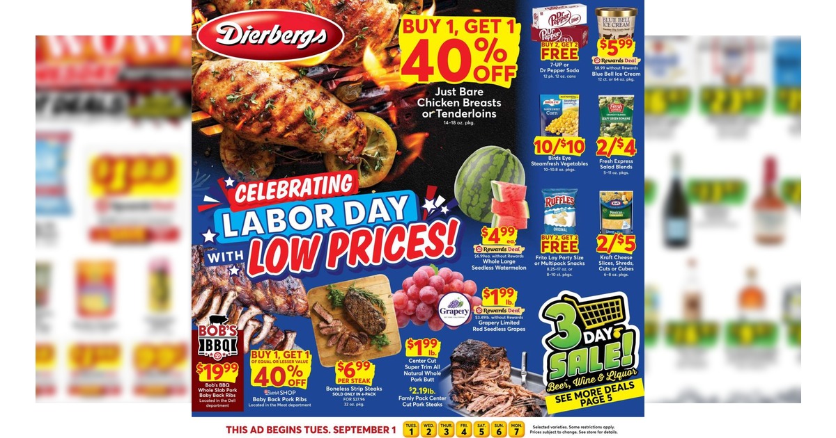 Dierbergs Weekly Ad (9/1/26 - 9/7/26) Early Preview