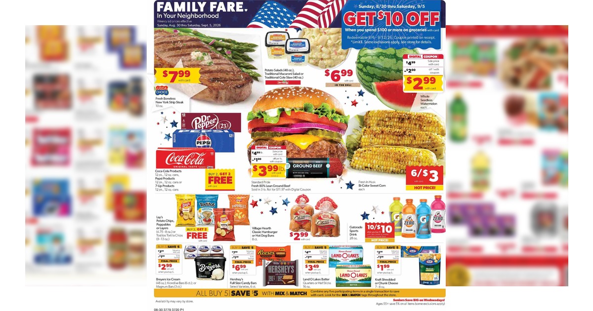 Family Fare Weekly Ad (8/30/26 - 9/5/26) Flyer Preview