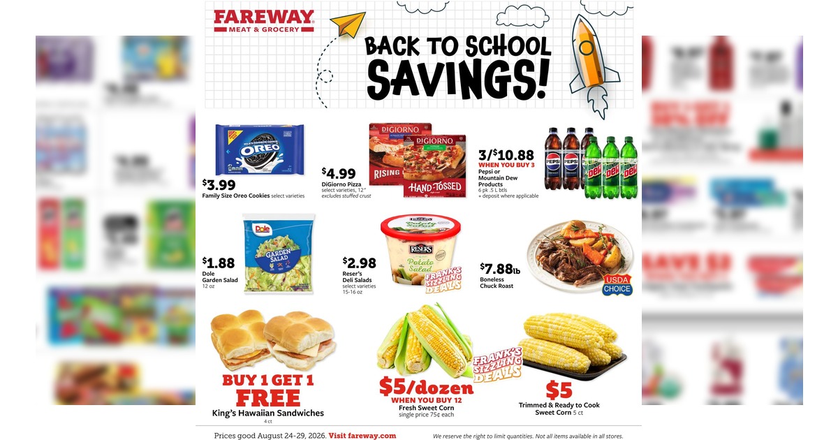 Fareway Weekly Ad (8/24/26 - 8/29/26) Preview