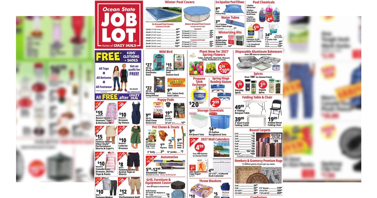 Ocean State Job Lot Ad (9/3/26 - 9/9/26) Preview