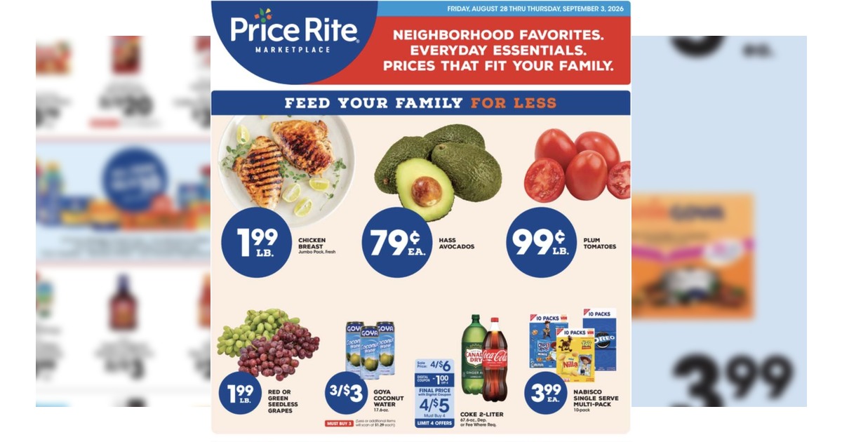Price Rite Flyer (8/28/26– 9/3/26) Early Weekly Ad Preview