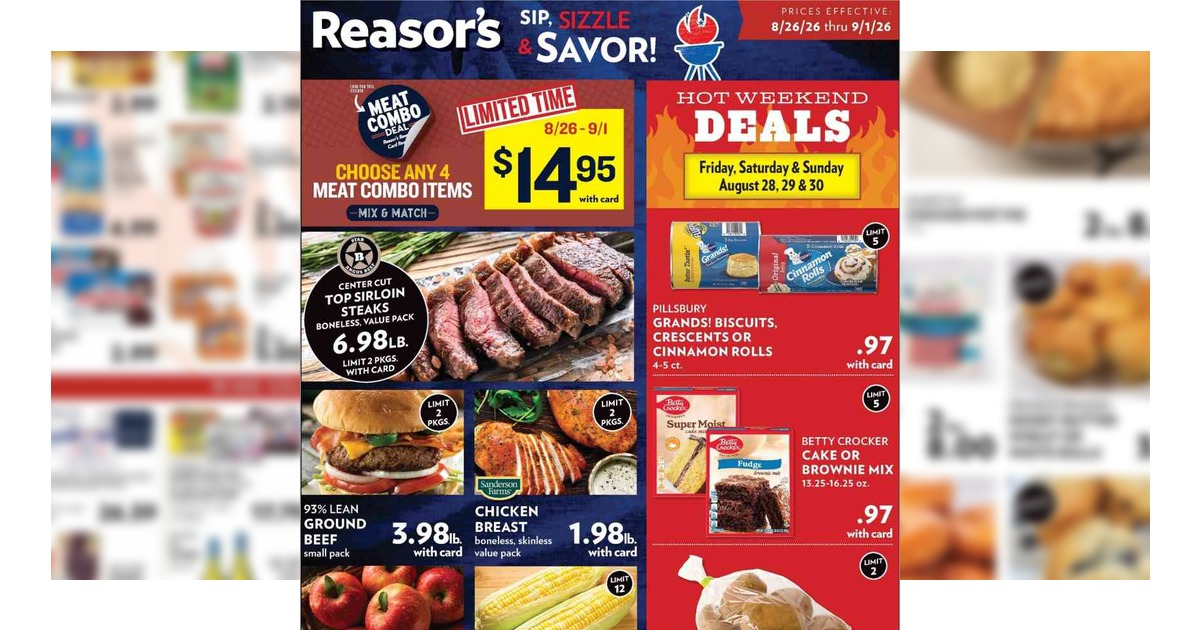 Reasor's Weekly Ad (8/26/26 – 9/1/26) Preview